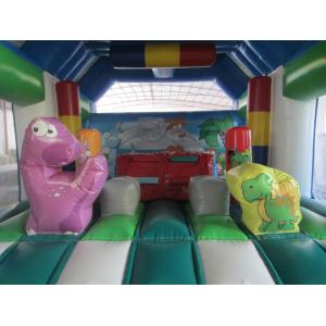 Fire Resistance PVC Kids Inflatable Bounce House / Commercial Dinosaur Bouncy