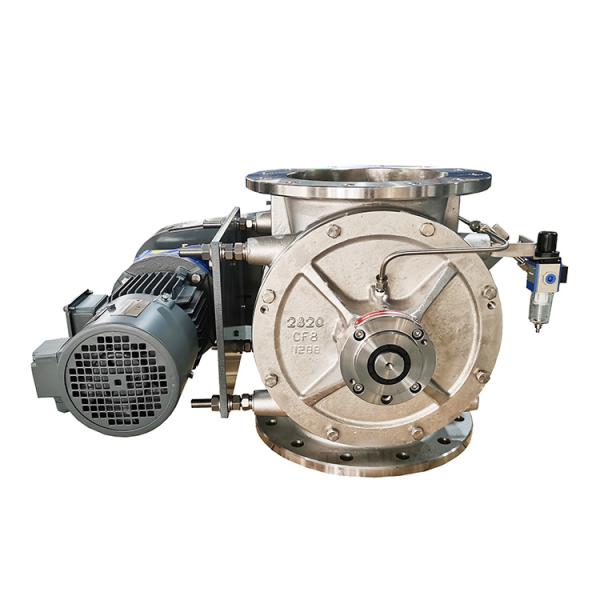 Chain Drive High Temperature Rotary Valve Airlock Feeder In Cement Plant