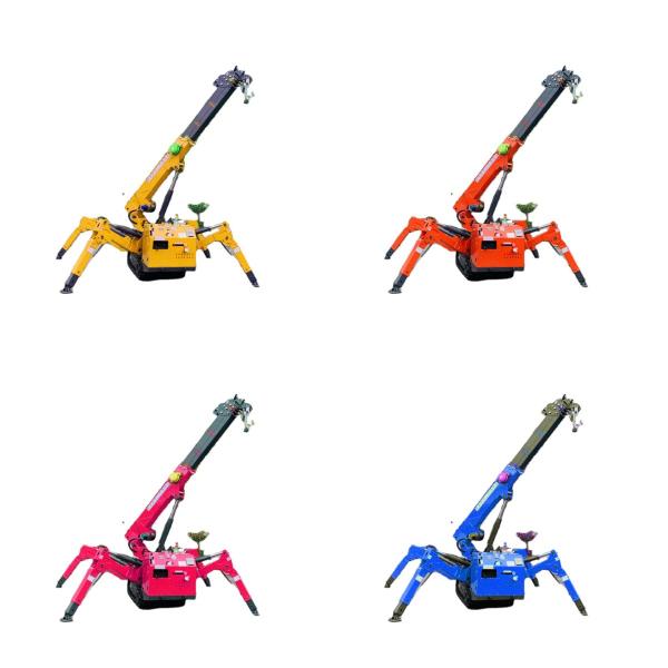 Spider Crane With Double Power / Telescopic Boom For Projects 3-14Ton