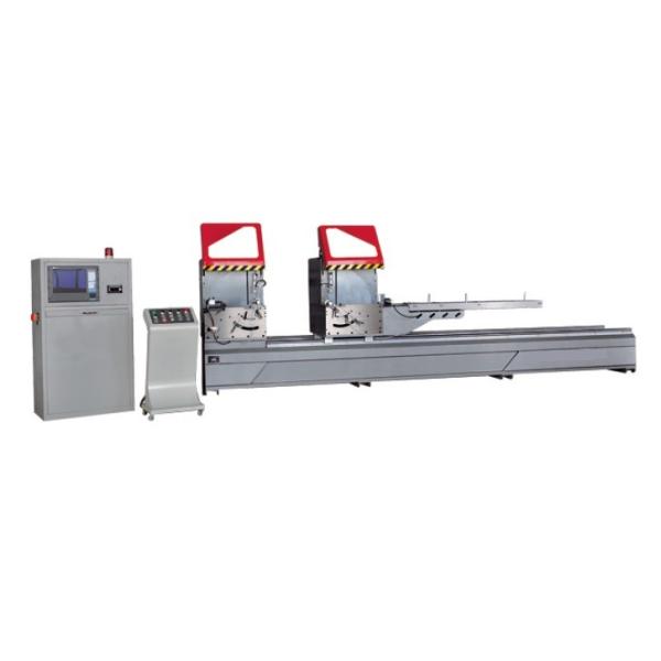 Buy Plastic Aluminium Window Machinery , Arbitrary Angle Double Mitre Saw Aluminum / Vinyl Profile at wholesale prices
