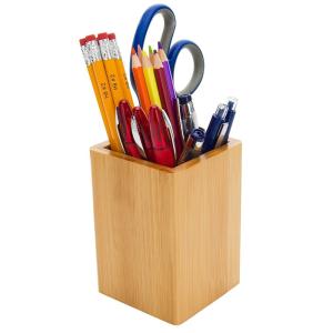 Quality bamboo pen pencil holder for wholesale with high quality for sale