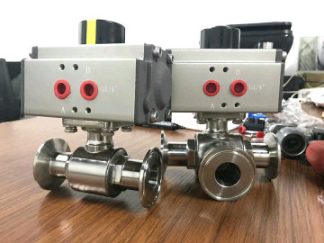Buy Pneumatic Rotary Actuator Qperated Ball Valve at wholesale prices