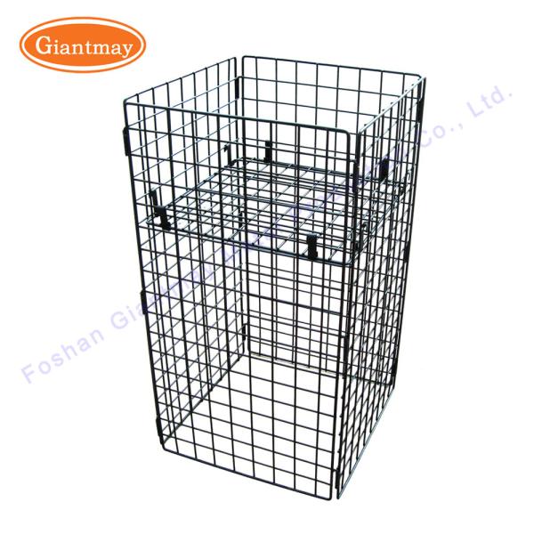 W450*D450*H750mm Metal Dump Bin Store Display Stands For Shop
