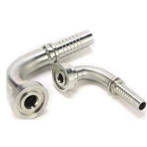 Galvanized Sheet 90 deg Elbow SAE Flange 6000 Psi Hydraulic Pipe Hose Connection
