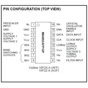 Integrated Circuit Chip M64892GP MITSUBISHI SOP New and Original