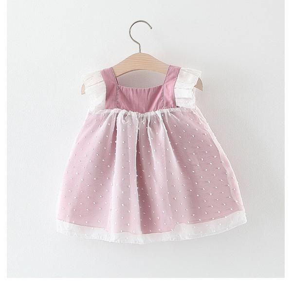 Buy Summer Girls Sweet Children'S Dress Clothing Denim Stitching Princess Dress at wholesale prices