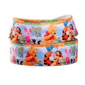4cm printed polyester grosgrain ribbon