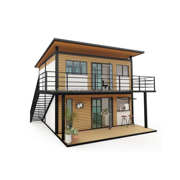 20ft/40ft Steel Frame Galvanized Steel Bending 180g Modern 4 Bedroom Bilayer Prefab Expandable Container House Design for Mall