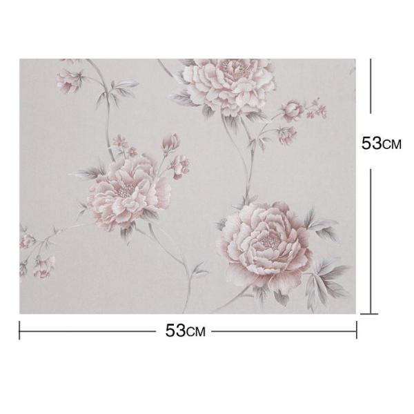 Embossed Pretty Black Purple and Silver Wallpaper with Floral Pattern For Bedrooms