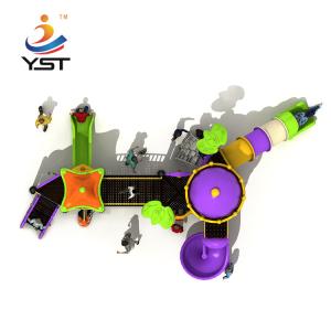 EN71 Kindergarten LLDPE Kids Playground Slide Entertaining