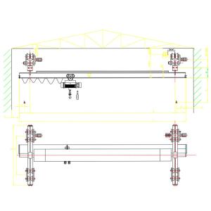 Electric single girder suspending overhead crane made by YT Machine for those