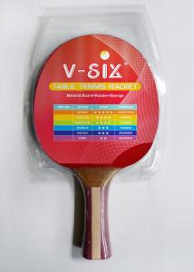 Quality 7mm Plywood Table Tennis Rackets Contour Handle With Multi Laminate Grip for sale