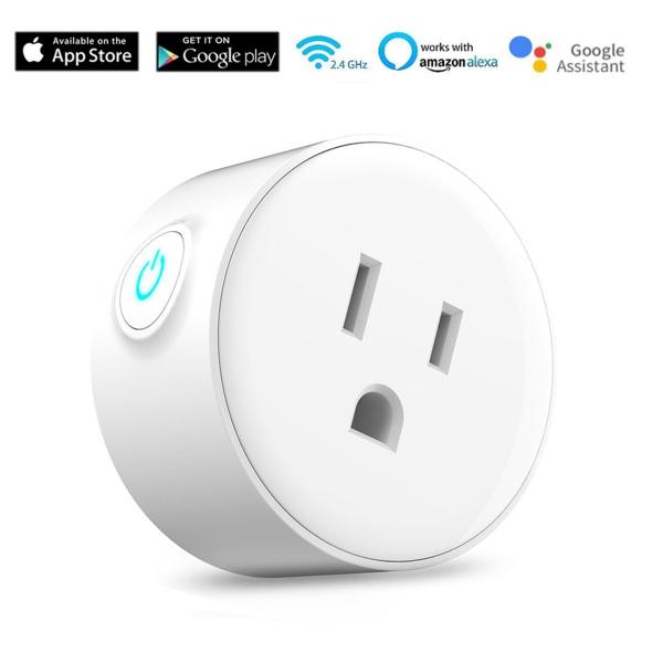 Quality Flame Resistant Wifi Smart Plug Socket , App Controlled Socket For US Google Home for sale