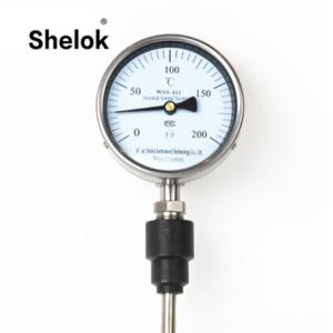WSS Industrial mechanical temperature gauge bimetal thermometer
