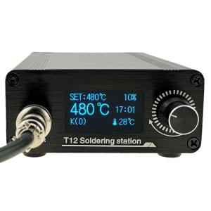 STM32 V3.1S T12 Iron Tips Adjustable Soldering Station 1.3" Display