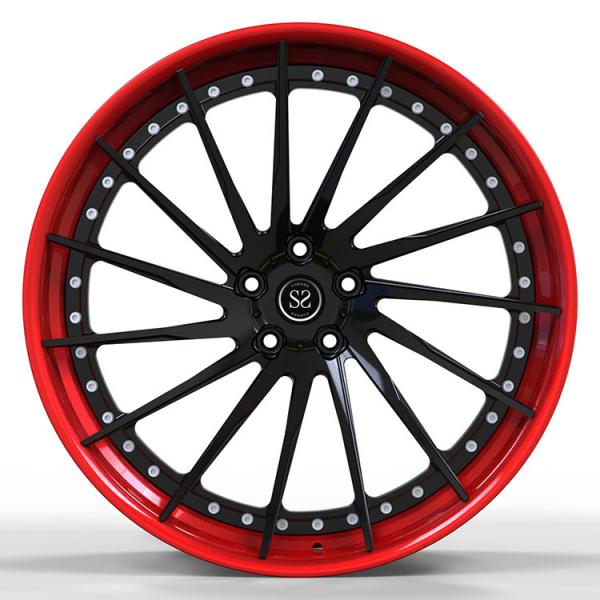 Mustang GT500 Red Forged 1-PC Alloy Rims Made Of 6061-T6 Aluminum Alloy