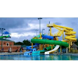 Outdoor Commercial Swimming Pool Design Amusement Water Slide Set