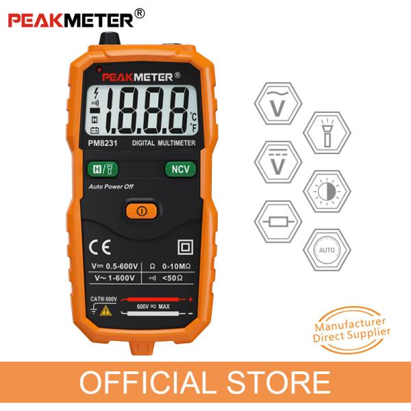 Durable Handheld Digital Multimeter NCV Frequency Backlight Temperature