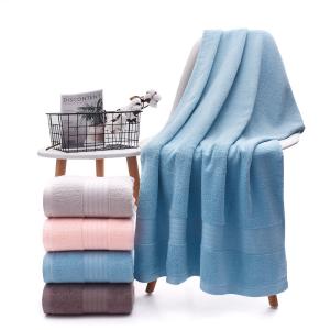 Cut Off Jacquard Plain Color Pure Cotton Towel with Soft and Absorbent Woven