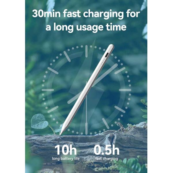 White Pressure Sensitive Universal Stylus Pencil Tilt Sensitivity For Business Use