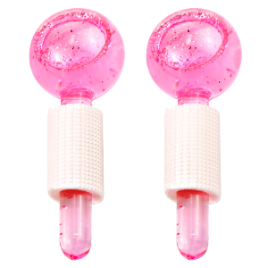 OEM Premium Custom Private Label Frozen Cryo Cooling Massager Pink Ice Globes for Face