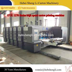 High Speed Corrugated Flexo Printing Machine With Suction System