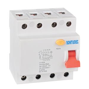 IEC 61008 Plastic PA66 2P 4P RCCB Circuit Breaker