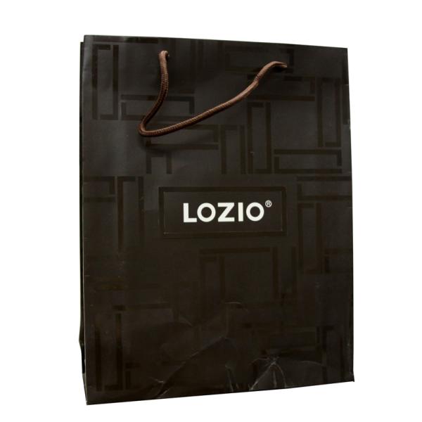 230gs Coated Paper Shining UV Logo Carrier Bag Recycle with Handles