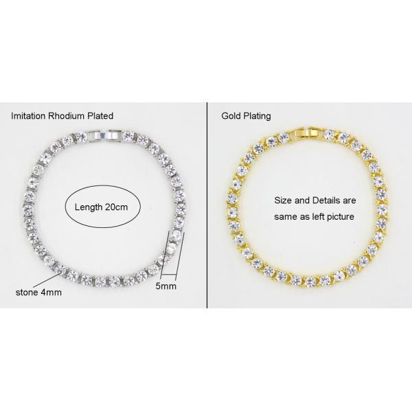 Hot Sale Tennis Jewelry Wedding Jewelry Crystal Rhinestone Classic Tennis Bracelets For Women Ladies Girls Gifts