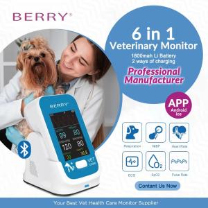 China ECG Spo2 NIBP Veterinary Patient Monitor 2 Kg For Monitoring And Diagnosis Dog on sale China ECG Spo2 NIBP Veterinary Patient Monitor 2 Kg For Monitoring And Diagnosis Dog on sale