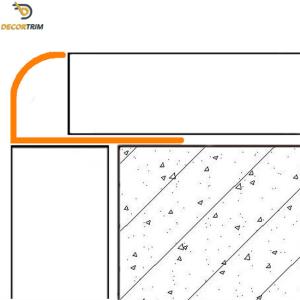 Quad Round White Aluminium Tile Trim 10mm Size 2.5 Meters Length