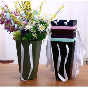 Wholesale OEM logo printing luxury customized cardboard paper packing flower