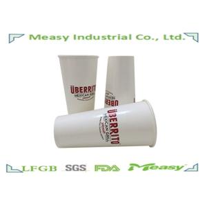 22OZ Large Juice custom disposable coffee cups Double PE Coated