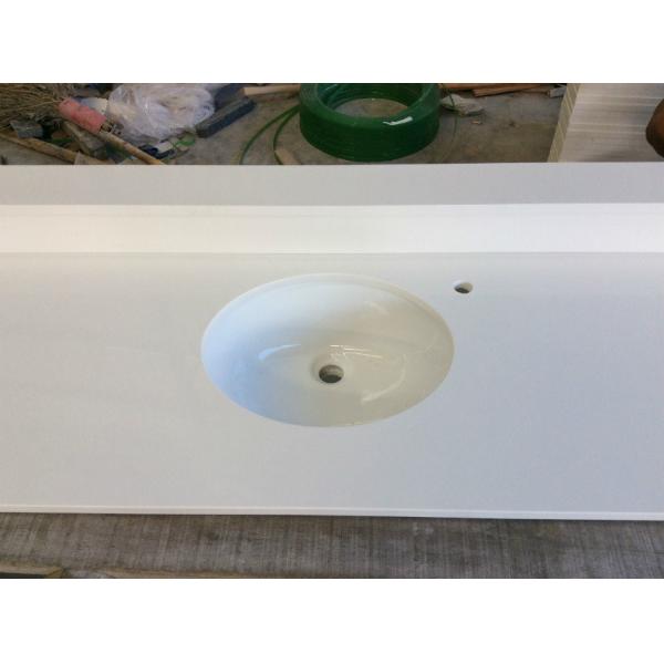 Kitchen Artificial Stone Countertops White Engineered Stone Countertop Easy To