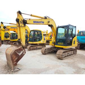 Used Komatsu Popular Excavator PC70-8 with LCD Color Monitor, Secondhand Origin