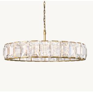 American High-End Crystal Chandelier Harlow Crystal Round Chandelier 60''