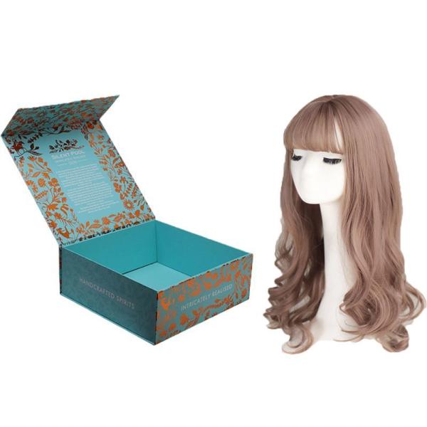 Custom Printed Packaging Paper Magnetic Folding Foldable Gift Box for Cosmetic Tea Coffee Perfume Jewellery Wig Human Hair Extension