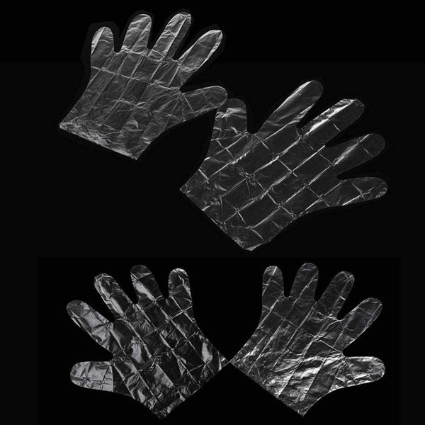 Buy Disposable Food Grade Gloves / Transparent Disposable Plastic Hand Gloves at wholesale prices