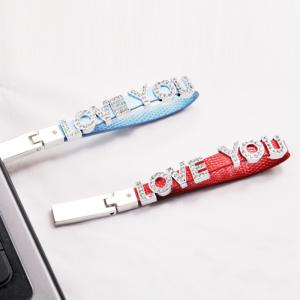 Alphabet Bracelet Jewelry Style Crystal USB Stick Metal 64GB 128GB