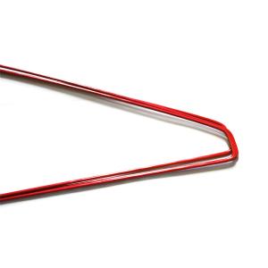 Disposable Stainless Steel Red Closet Wire Shirt Hangers