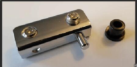 Smooth-Operating Glass Door Pivot Hinge Sets with Magnetic Catch Latch PSS/SSS Finish