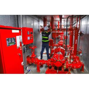 UL / FM Listed Skid Mounted Fire Pump Package 289 Feet For Transportation