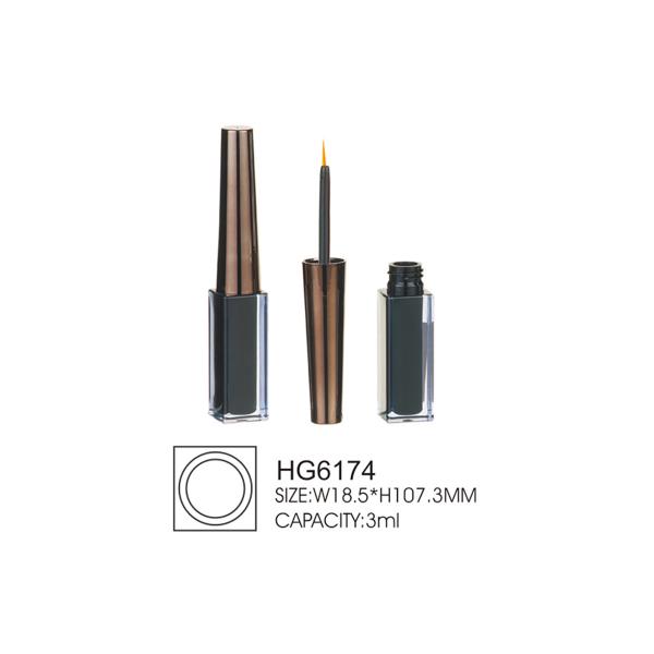 3ml Square Mini Eyeliner Tube Containers Waterproof Luxury Empty Eyeliner