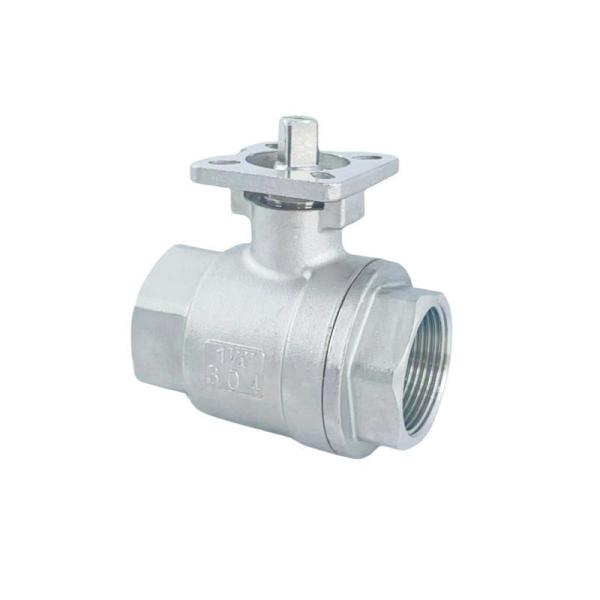 1000wog SS304 316 Stainless Steel NPT Bsp Thread Two Piece Ball Valve with Platform