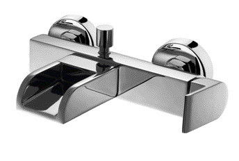 Buy Mixing Valve Pure Copper Bath Mixer Tap The Wall Waterfall at wholesale prices