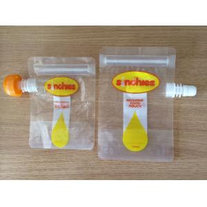 FDA certification reusable liquid food spout pouch with leakproof