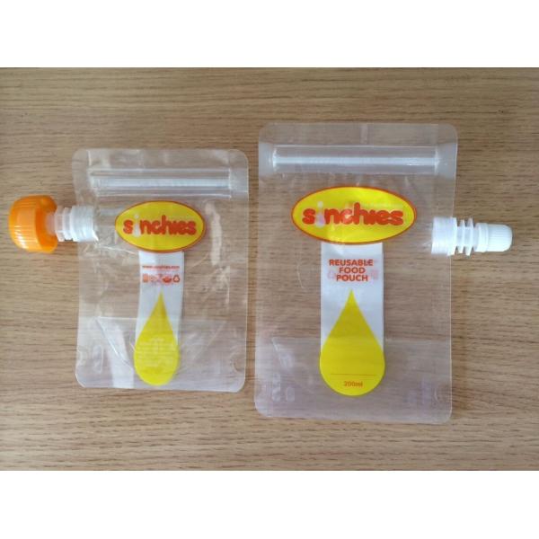 Buy FDA certification reusable liquid food spout pouch with leakproof at wholesale prices