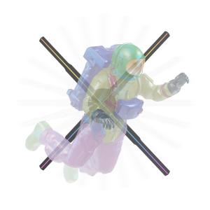 Quality Splice Function 56cm 4Blades 1920*1080 5mm Pixel Pitch 3D Hologram Fan for Advertising for sale