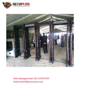 Portable Collapsible Walk Through Metal Detector , 24 Zones Archway Metal