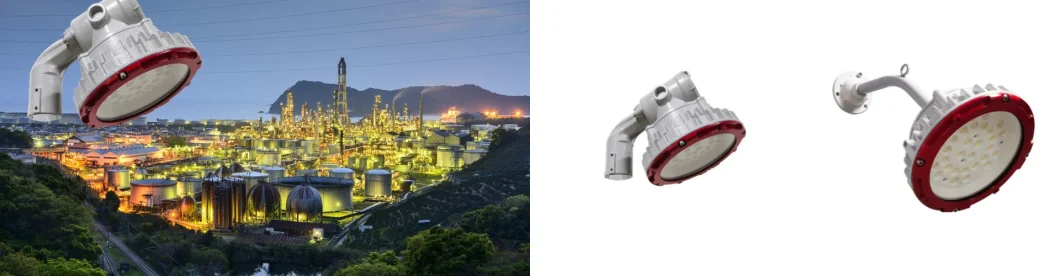 Ex LED Explosion Proof Light Atex Certified 60W Zone 1 Zone 2 LNG Gas Station Oil Industry Light Ocean Platform Light